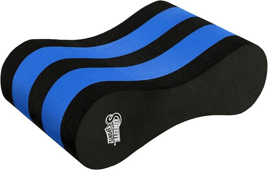 Sunlite Sports EVA 5-Layer Pull Buoy Leg Float - Pool Training Aid, Legs and HIPS Support for Adults, Kids, and Beginners, for Swimming Stroke