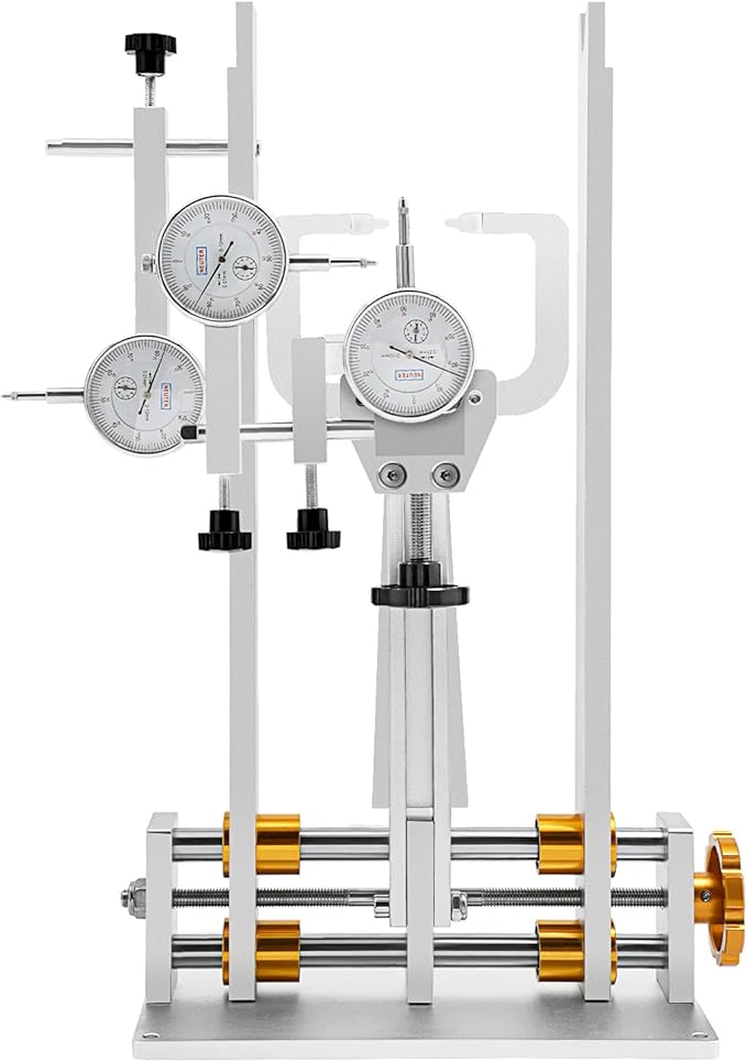 Bicycle Wheel Truing Stand, Professional Bike Repair Truing Bearing Stand with 3 Gauges Removable Bicycle Wheel Maintenance Tool Kit for 10" - 29" Wheels Rim Truing MTB Road