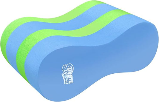Sunlite Sports EVA 5-Layer Pull Buoy Leg Float - Pool Training Aid, Legs and HIPS Support for Adults, Kids, and Beginners, for Swimming Stroke