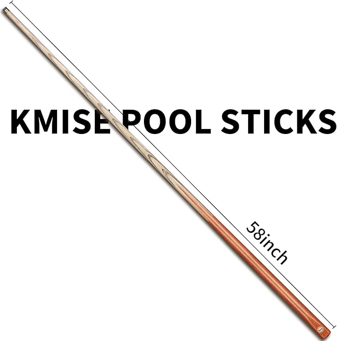 Kmise Pool Cue Sticks, 41"/57??58" Hardwood Pool Cue Set of 4/6/8, 13OZ/20OZ with 13/10 MM Brass Tips, Table Billiard Cue Stick for Bar, Home, Billiard Room