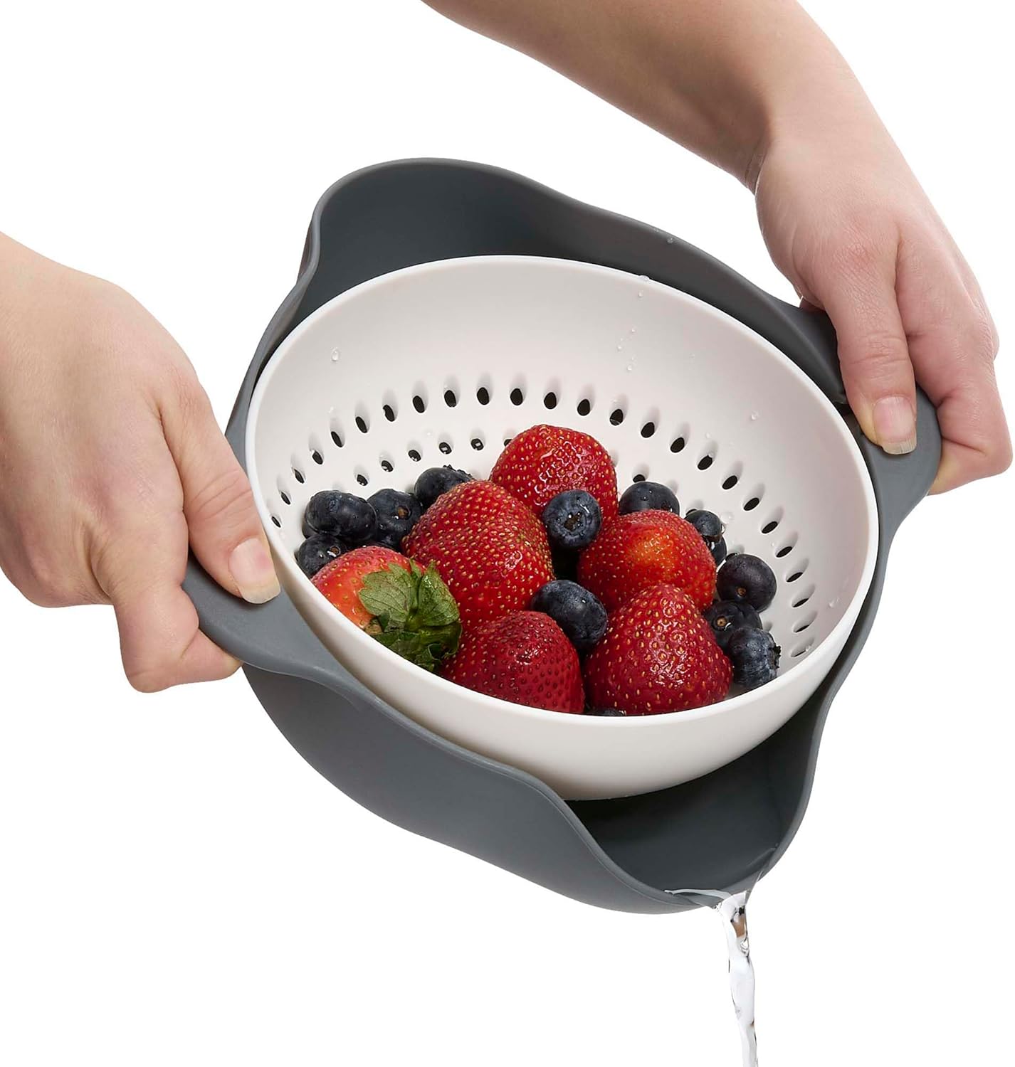 HIC Kitchen Rinse and Drain Colander Bowl, BPA Free