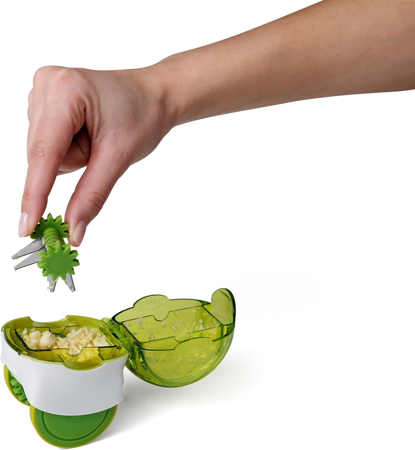 Chef'n GarlicZoom Garlic Chopper, Large, Green