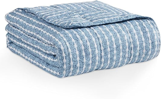 L'AGRATY Weighted Blanket - 60"x80" 20lbs Cooling Breathable Heavy Blanket Microfiber Material with Glass Beads Big Blanket for Adult All-season Summer Fall Winter Soft Thick Comfort Blanket