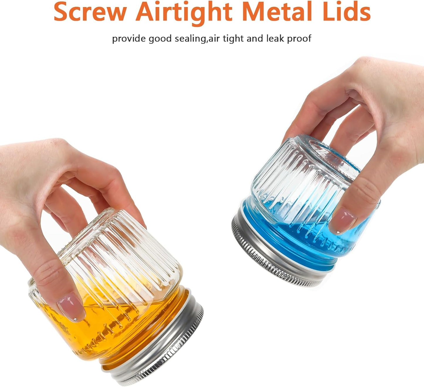 Cehomi Small Glass Mason Jars with Lids - 4 oz Vintage Canning Jars, Pickling Jars for Jelly, Jam, Honey, Pickles, Spice, Essential Preserver for Home Storage and Gifting 8 Pack