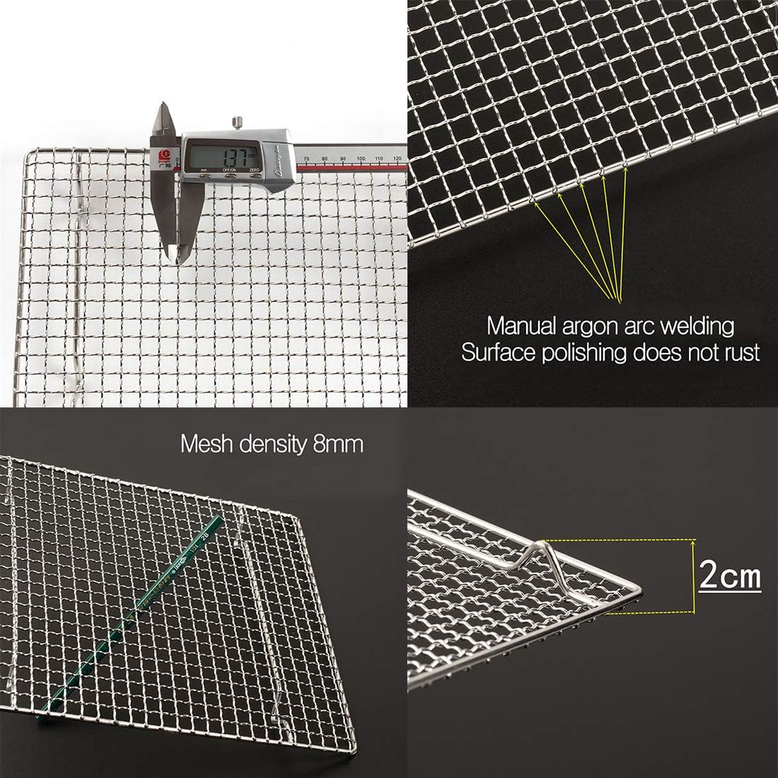 100% Stainless Steel Wire Cooling Rack Heavy Duty Roasting Rack for Baking Cooking Roasting Grilling By InBlossoms