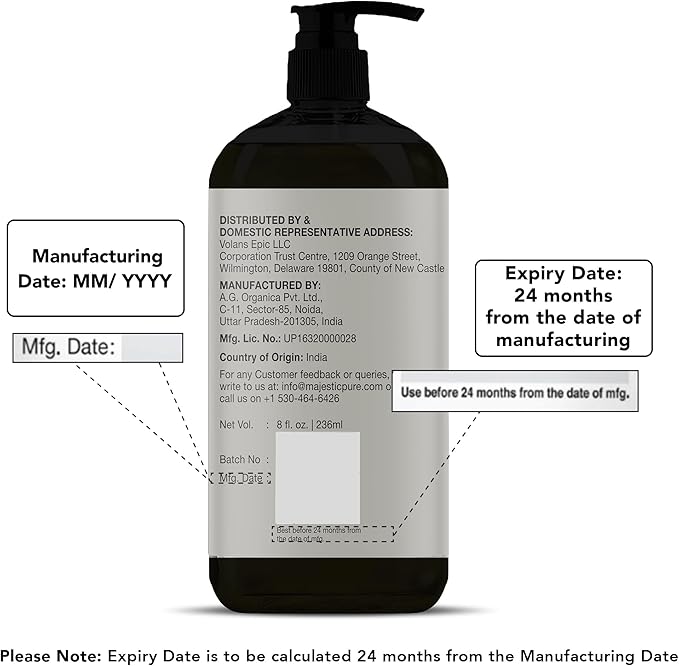 MAJESTIC PURE Cellulite Massage Oil for Massage Therapy - Refreshing, and Relaxing - Natural Oils with with Vegan Collagen & Stem Cells - for All Skin Types - Men and Women - 8 fl oz