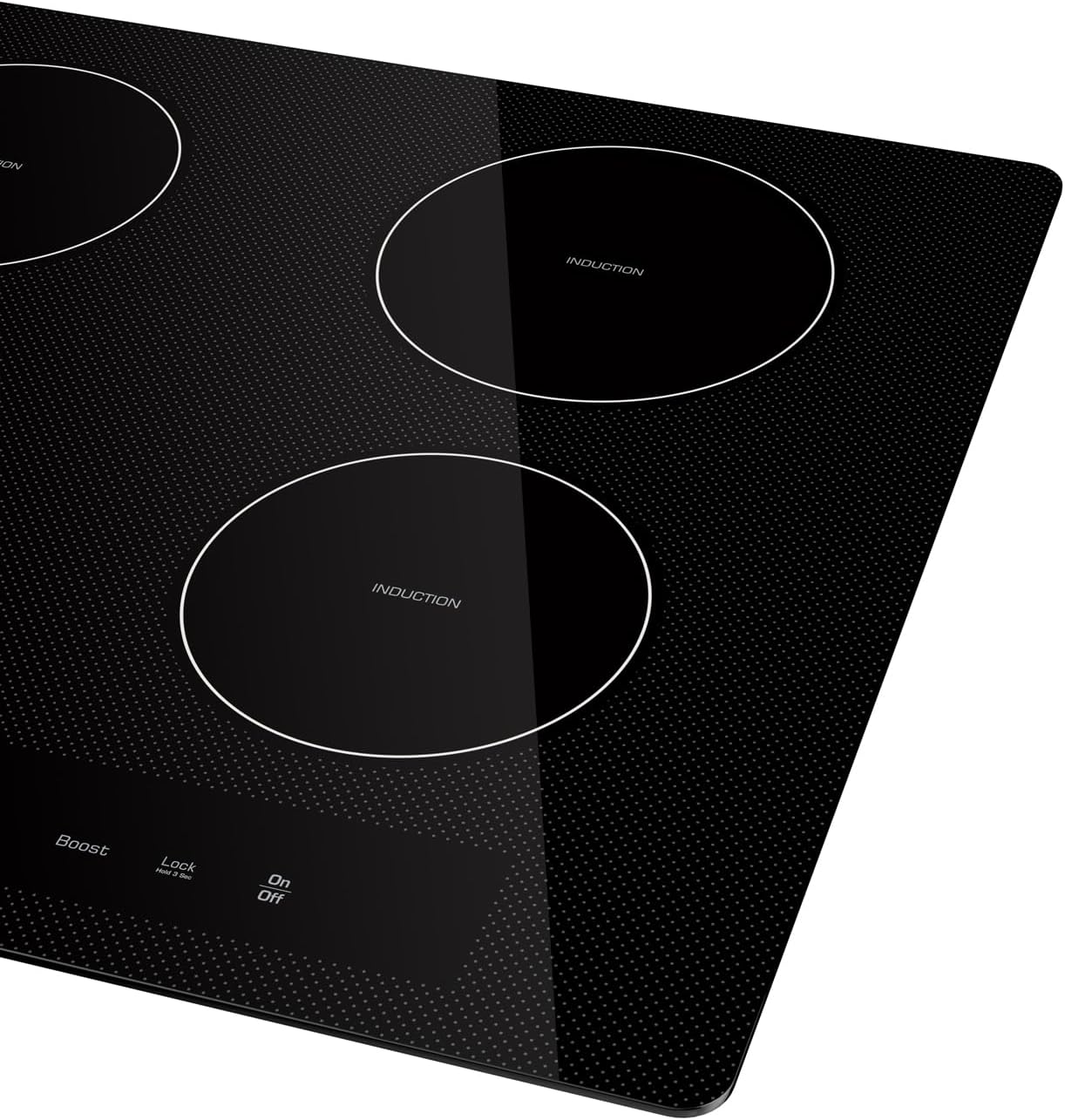 Empava 24 Inch Electric Induction Cooktop 4 Burner Built-in Smooth Glass Stove Top with Power Boost, Touch Control, Timer, Child Lock, Residual Heat Indicator, Hardwired