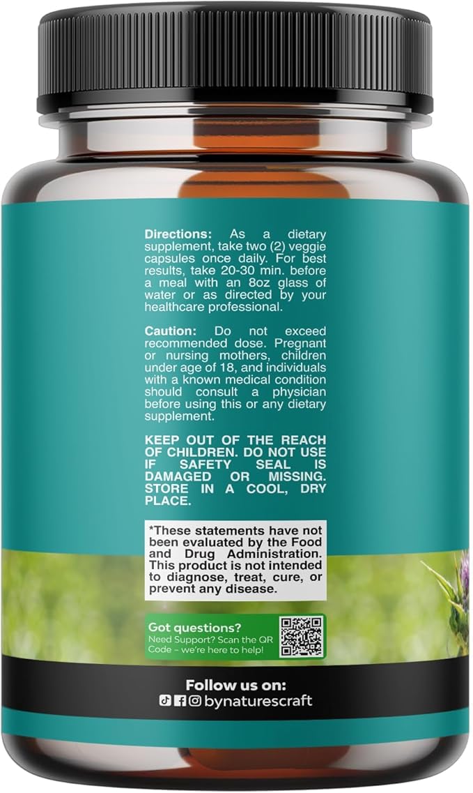 Liver Cleanse Detox & Repair 70 Capsules - Herbal Liver Support Milk Thistle Supplement - Silymarin Milk Thistle Supplements with Dandelion Root, Choline, Beetroot & Artichoke Extract