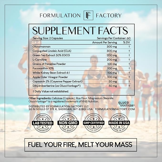 Melt Mode 10-in-1 Wellness Supplement with Green Tea Extract, L-Carnitine, CLA, Glucomannan, Apple Cider Vinegar & More, Supports Metabolism & Energy (2 Month Supply, 120 Capsules)