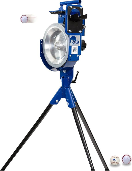 BATA Baseball Wheel Pitching Machine, Youth and Adult Automatic Pitch Machine for Baseballs, Practice Training Equipment
