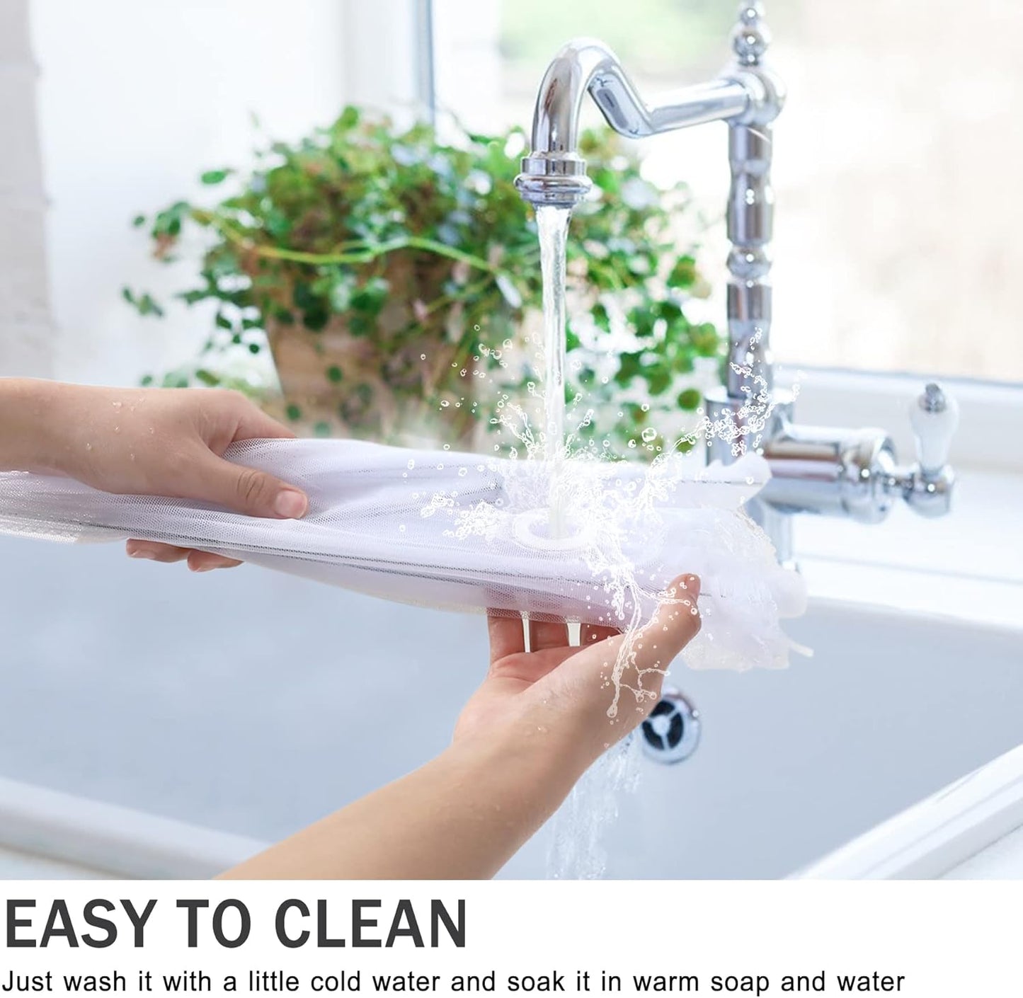 JULBEAR 4 Pcs Large and Tall Mesh Food Cover Tent Umbrella Food Screen Covers for Outside Pop-up Mesh Reusable Food Nets for Parties Picnics Outdoor BBQs Collapsible (2 Pcs 32"x24", 2 Pcs 17"x17")