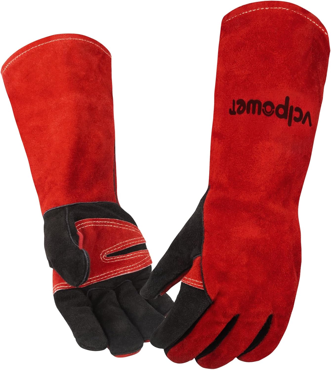 16 Inch Welding Gloves Heat Resistant 932°F for BBQ,Oven,Grill,Fireplace MIG,TIG,Stick Welding,Forging,Animal Handling