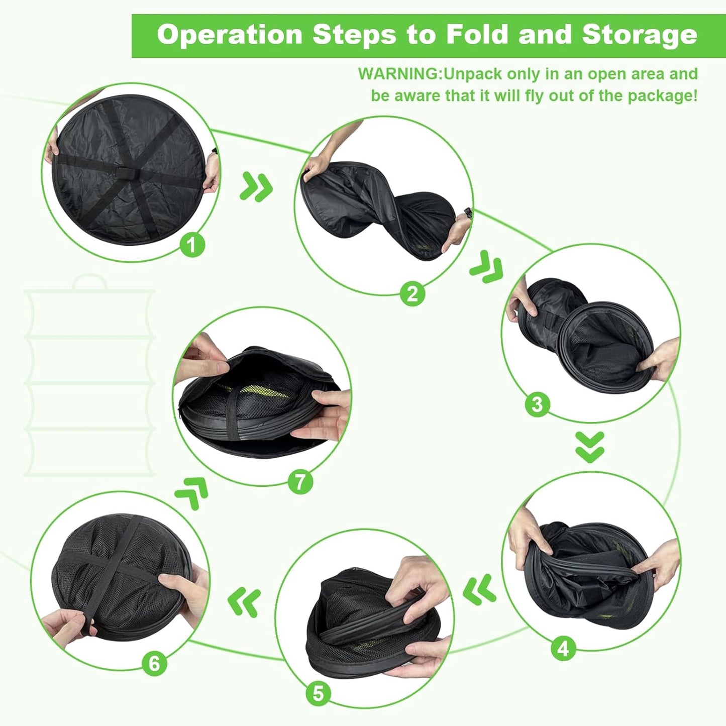 Herb Drying Rack with Mesh Design, Hanging Drying Rack with Green Zipper & Garden Pruning Shears – Versatile Plant Drying Solution (6 Layers)