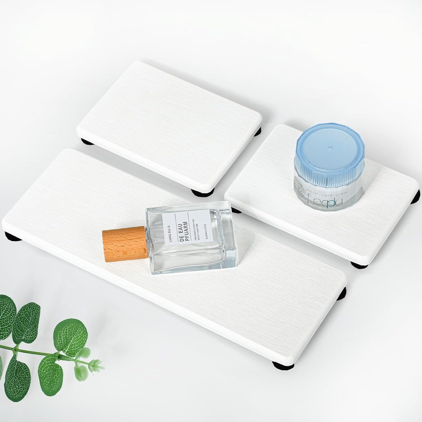 3PCS Stone Drying Tray, Water Absorbing Stone Tray for Sink, Stones Soap Trays, Fast Dry Diatomite Stones Mat,Used for Hand Soaps,Sponge,Toothbrush Holder in Bathroom Counter and Kitchen Sinks