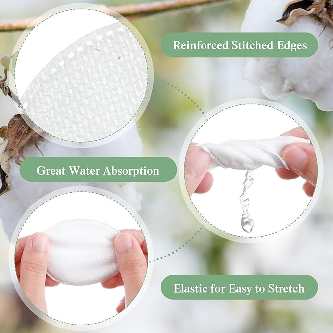 Maxcheck 1500 Pcs Cotton Rounds Bulk Exfoliating Rounds for Face Makeup Remover Cotton Facial Pads for Face Makeup Removal Toner Pads