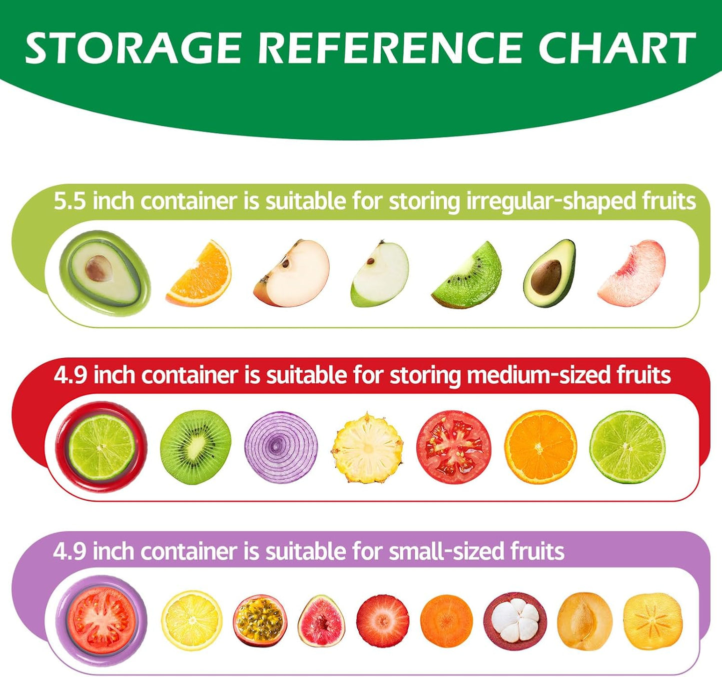 Avocado Saver and Onion Storage 4 Set - Reusable refrigerator fruit storage containers - is the storage Apples, Tomatoes, Tomato,Garlic for Ideal