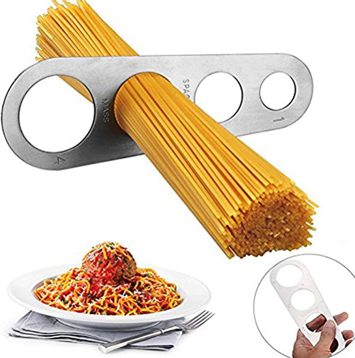 Stainless Steel Spaghetti Measurer Quick Pasta Measuring Tool for Kitchen Cooking