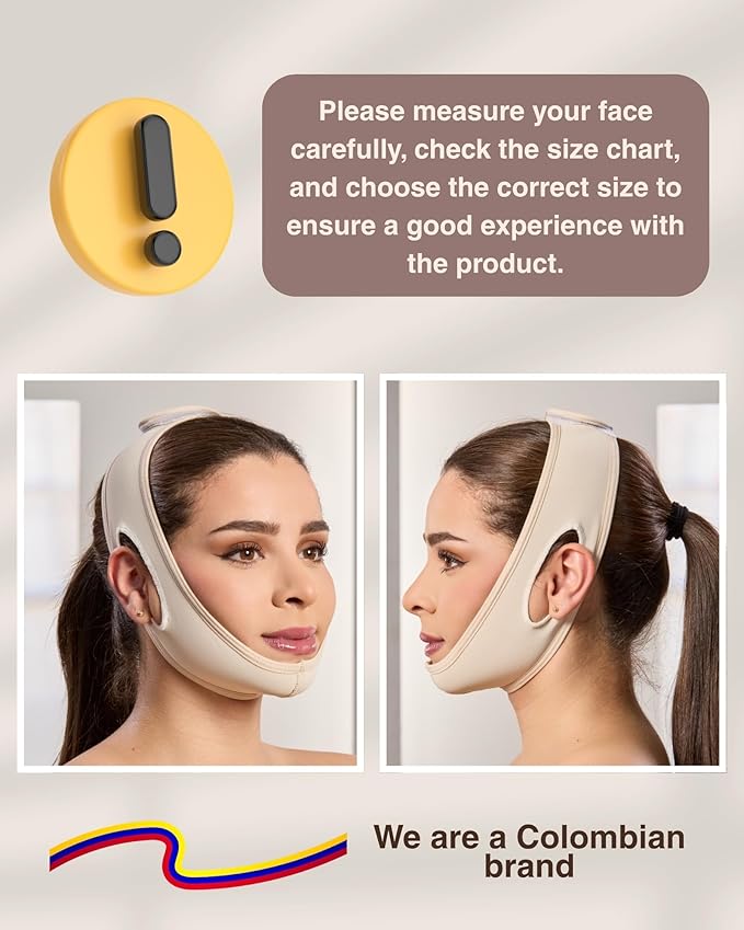 SHAPE CONCEPT Chin Strap for Sleeping 320 with Powernet, Otoplasty Headband, Double Chin Reducer and Ear Correctors