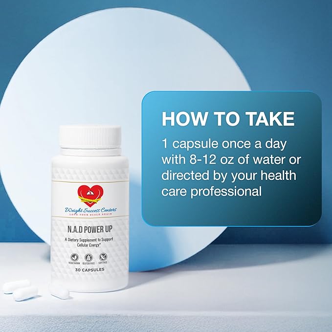 NAD+ Power Up Liposomal NAD+ Supplement – High Potency for Cellular Energy & Healthy Aging – Vegan, Gluten-Free, Non-GMO – for Men & Women – 30-Day Supply
