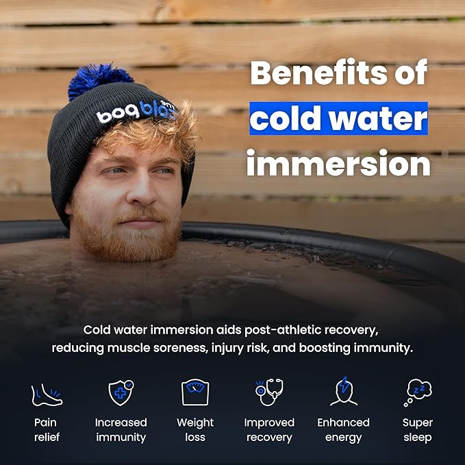 The Cold Pod Insulated XL Cold Plunge Tub Bundle - 116 Gal Ice Bath Round Tubs with Energy Saving Multi-Layer Cover - Chiller Compatible&Silver Reflective