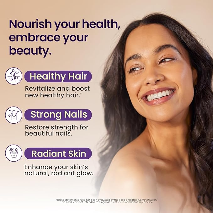 NAD+, Resveratrol, Berberine, & Biotin Anti-Aging Gummy - Hair, Skin, Nails & Joint Supplement - Collagen Peptides, Keratin, Zinc, Vitamin K2 & D3 Gummies -Regeneration- Non-GMO - Made in USA 60 Count