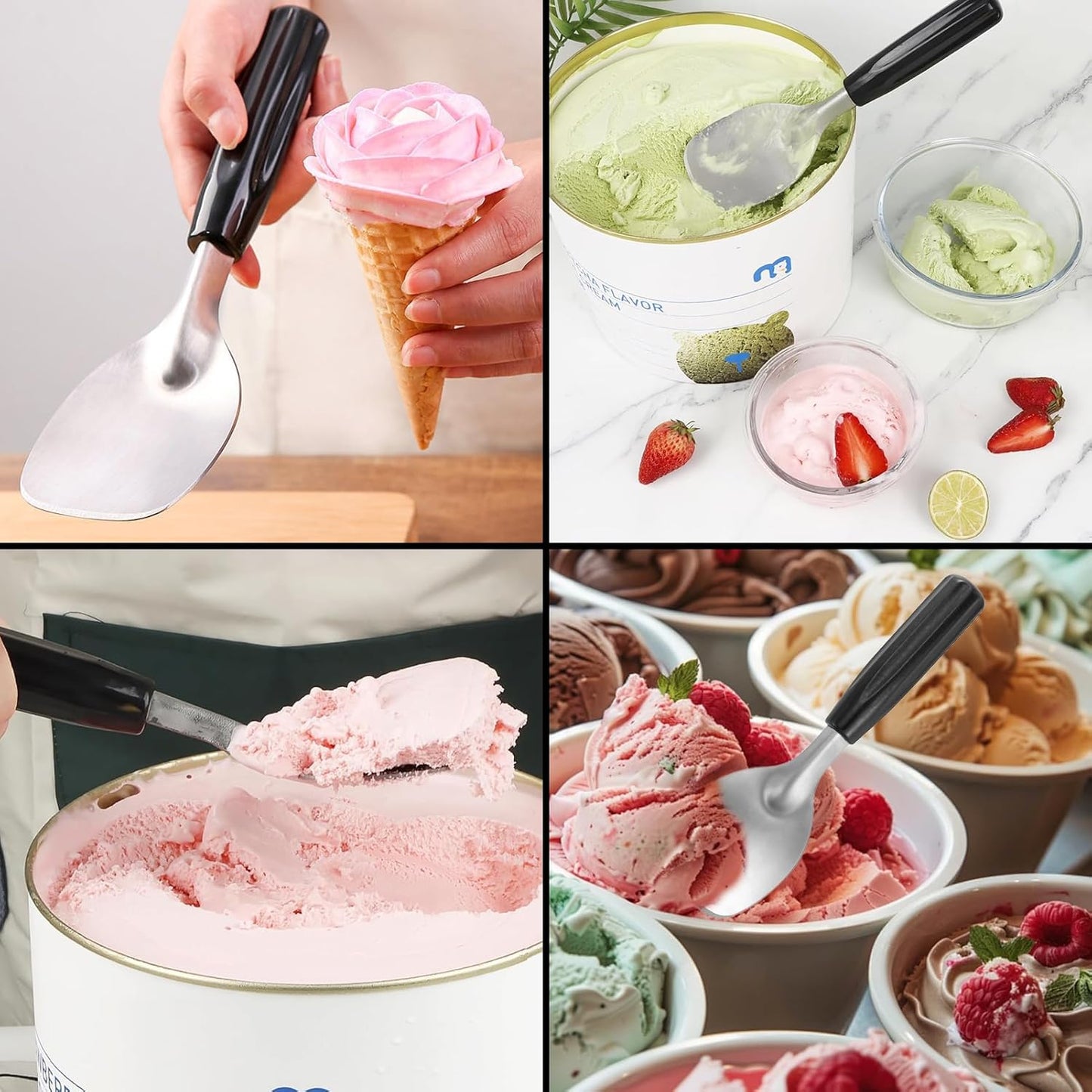 1 Pcs Ice Cream Spade,Ice Cream Scoop,Ice Cream Scooper,Ice Cream Scoops Best Rated,For Hard Or Creamy Ice Cream, Durable Bend Proof Flat Ice Cream Paddle, Easy Scooping Dishwasher Safe