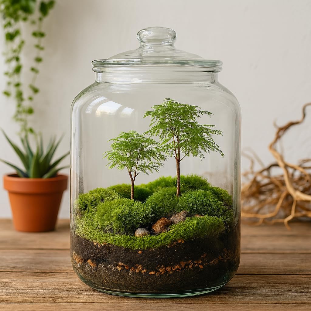 4 Gallon Glass Jar with Lid Large Cookie Jar with Big Opening Airtight Food Storage Canister Canning Jars for Flour Sugar Dog Treats Pasta Candy Glass Containers with Lids for Kitchen Pantry