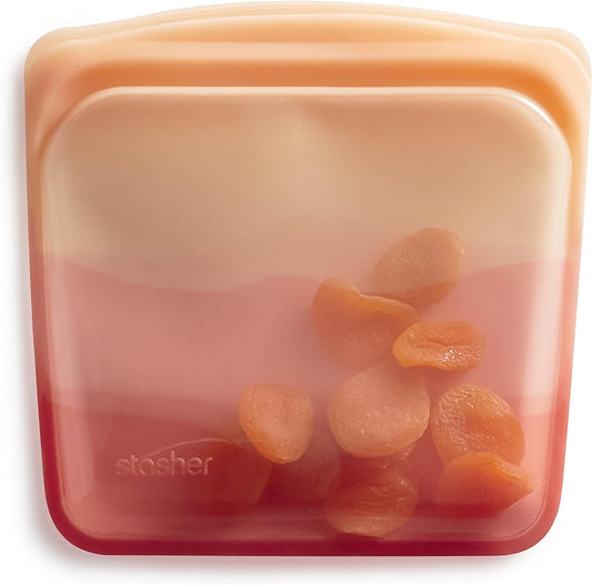 Stasher Premium Silicone Reusable Food Storage Sandwich Bag, Galapagos, Microwave, Sous Vide, Dishwasher, Oven and Freezer Safe, BPA Free, Leak-free, Eco-friendly, 28 Oz