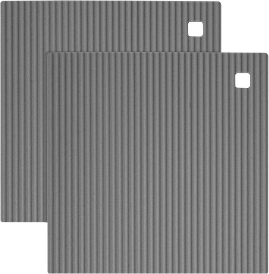 2 Pack 8.6"x8.6" Trivets for Hot Dishes, Hot Pads for Kitchen, Silicone Trivets for Hot Pots and Pans