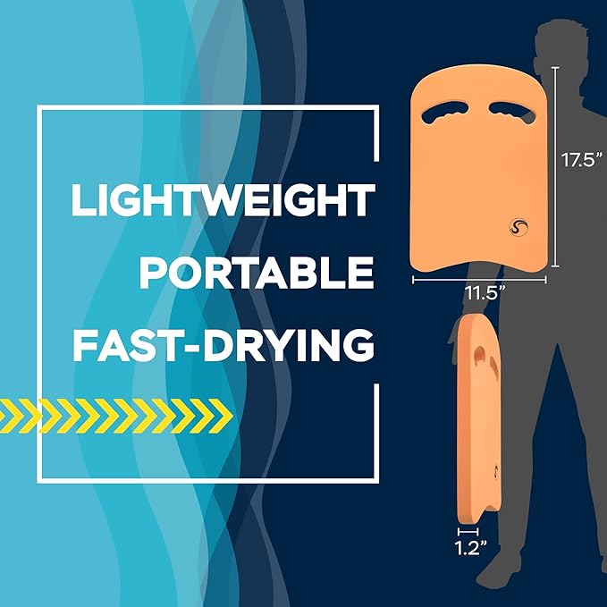 Sunlite Sports Swimming Kickboard - One Size Fits All - A Great Training Aid for Children and Adults