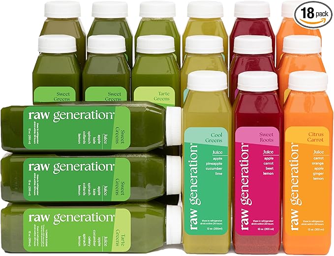 Raw Generation 3-Day Skinny Cleanse - Weight Management & Detox Juice Cleanse/Healthiest Way to Cleanse Your System/Jumpstart a Healthier Diet