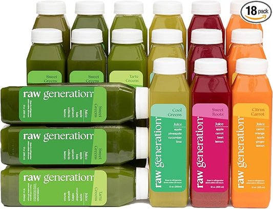 Raw Generation 3-Day Skinny Cleanse - Weight Management & Detox Juice Cleanse/Healthiest Way to Cleanse Your System/Jumpstart a Healthier Diet