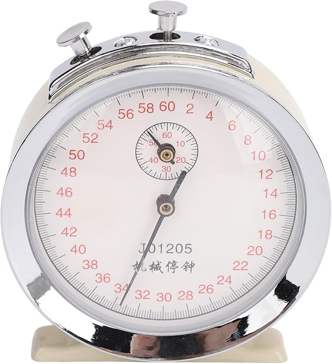 Mechanical Stop Watch, J01205 60 Second Sports Chronograph Running Timer for Physical Experiments Running Cycling