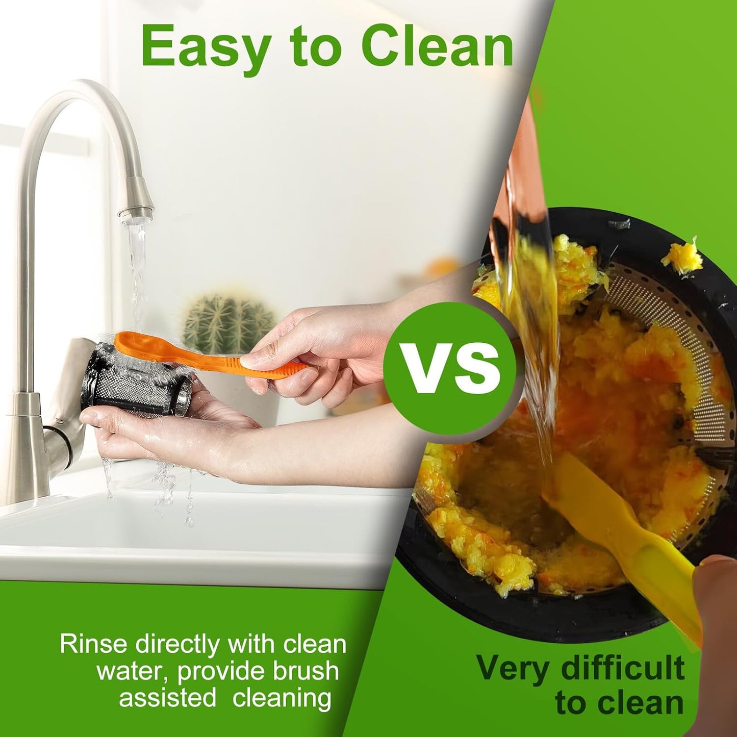 Juicer Machine, Aobosi Slow Masticating Juicers, Cold Press Juicer Machines with Reverse Function, Quiet Motor, High Juice Yield with Juice Jug & Brush for Cleaning (Matte Black)