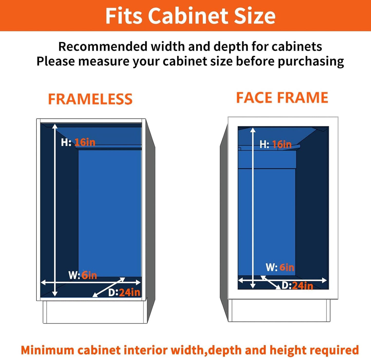 ROOMTEC Individual Pull Out Cabinet Organizer (5½"W x 21½"D), 2 Tier Spice Rack Organizer for Cabinet, Slide Out Drawer Pantry Shelf Organization and Storage for Kitchen Bathroom