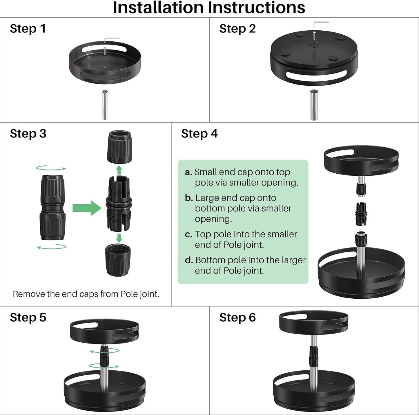Lazy Susan Organizer Spice Rack - 2 Tier Height Adjustable Spice Organization for Cabinet, Metal Seasoning Organizer Lazy Turntable Spice Organizer for Table Top Pantry Kitchen Storage (10 inch)