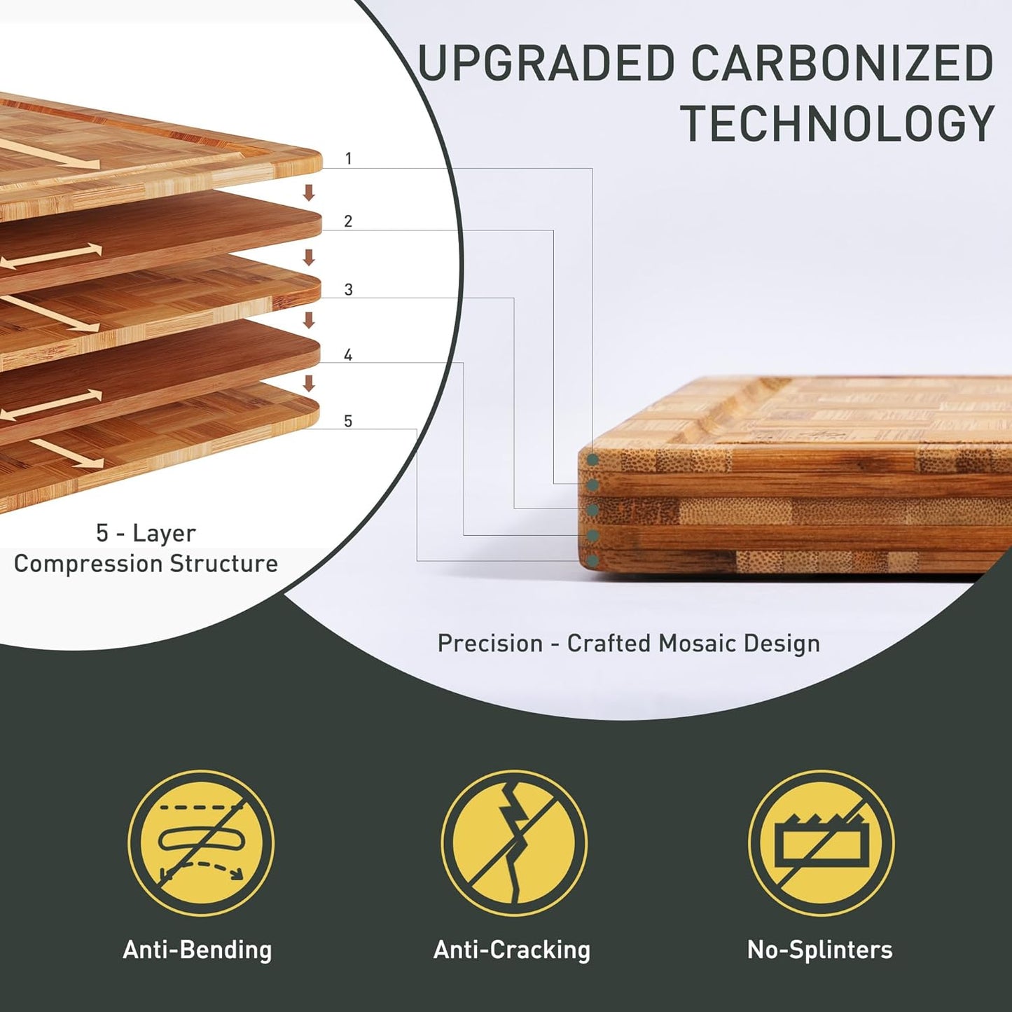Bamboo Cutting Board Non Slip Over Sink Mother Gifts Best Mama Mommy Bonus Busy Mom Ever Christmas Xmas Birthday Law Step Stepmom Stepmother Have Everything Good Unique Useful Present