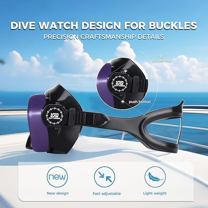 Scuba Diving Mask for Adults - Premium Anti-Fog Snorkeling Mask Comfortable & Leak-Proof Swim Goggles with Nose Cover for Scuba Diving, Snorkeling & Underwater Adventures