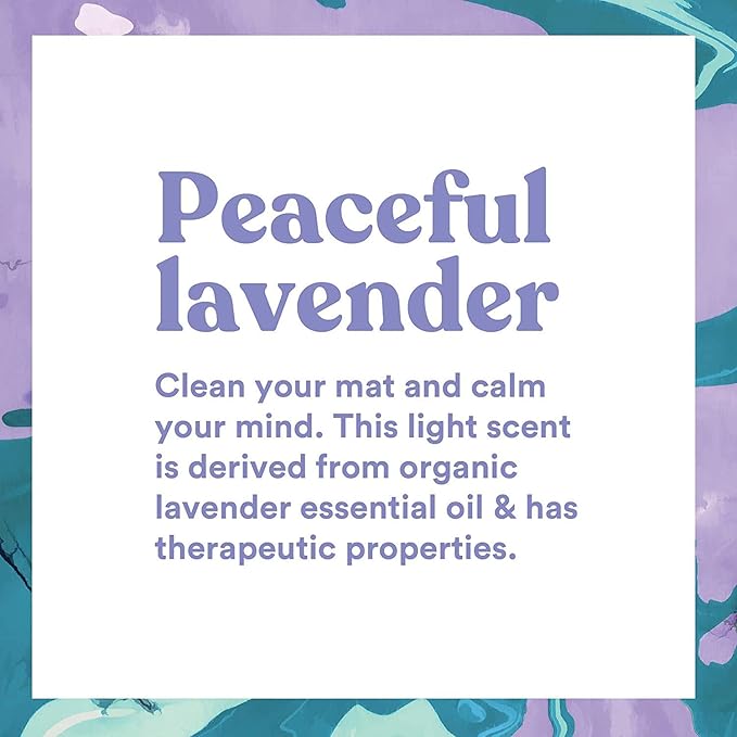 ASUTRA Yoga Mat Cleaner Spray Bundle (Peaceful Lavender), 4 fl oz (Pack of 2) - No Slippery Residue, Organic Essential Oils, Deep-Cleansing for Fitness Gear & Gym Equipment