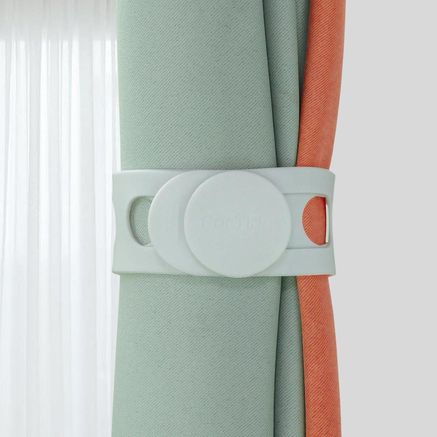 Silicone Utility Strap for Slow Cooker Lid, Pot, Bento Box, 21.65 In Reusable Elastic Self-Lock Silicone Tie for Bundling or Organizing Curtain, Cords, Yoga Mat, Camping Mat, 2pcs (White&White)