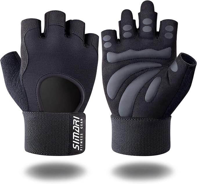 SIMARI Breathable Workout Gloves for Men and Women, Padded Weight Lifting Gloves with Great Grip, Full Palm Protection for Gym Training, Cycling, Weightlifting, Exercise, Crossfit, Climbing