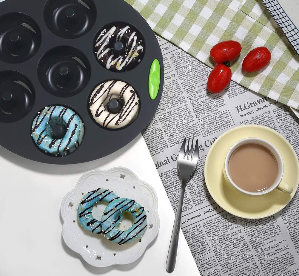 To encounter 41 Pieces Silicone Baking Pan Set, Silicone Cake Molds, Baking Sheet, Donut Pan, Muffin Pan with 36 Pack Baking Cups, Dishwasher Safe