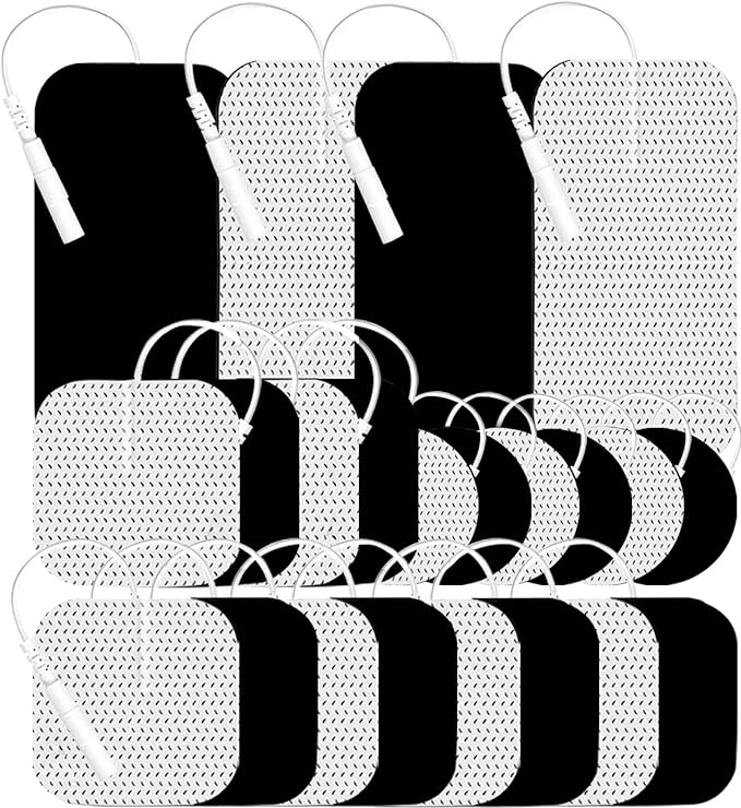 TENS Unit Replacement Pads 22Pcs TENS Unit Pads for Multiple Pain Relief TENS Pads Replacement Electrode Pads Compatible with TENS 7000, AUVON, NURSAL, Etekcity, Nicwell Care, HealthmateForever TENS