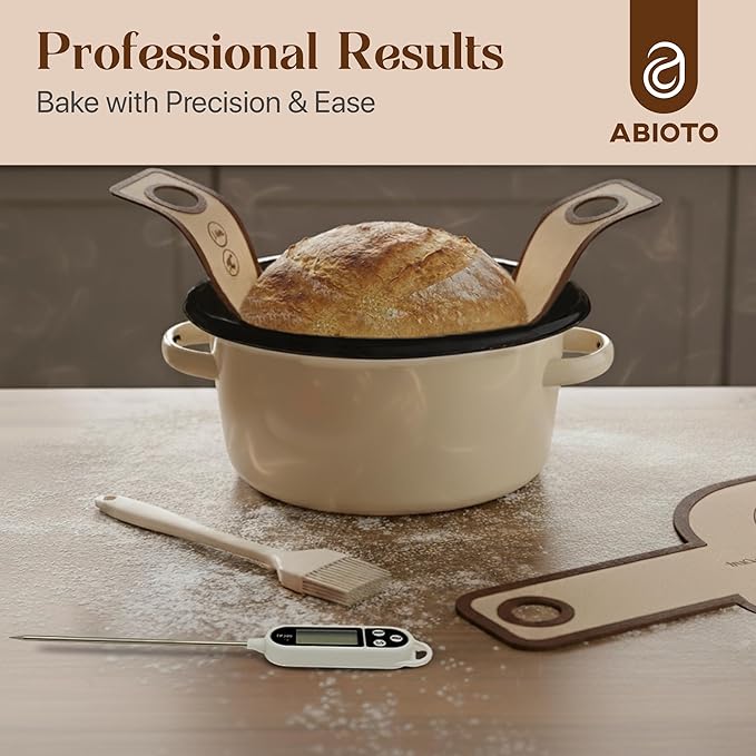 Sourdough Starter Kit with Dutch Oven and Scale - Complete Sourdough Kit with Proofing Baskets, 34oz Jar, Slings, and Other Premium Bread Making Tools - Perfect Baking Gifts for Women, Men, and Bakers