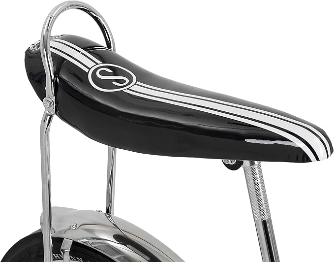 Schwinn Krate Classic Sting-Ray Bike, 20 Inch Bike for Kids or Adults, Steel Frame & Springer Fork, Fenders, Single Speed, Coaster Brake, Grey Ghost, Lemon Peeler, Coal, Grape, Orange or Apple