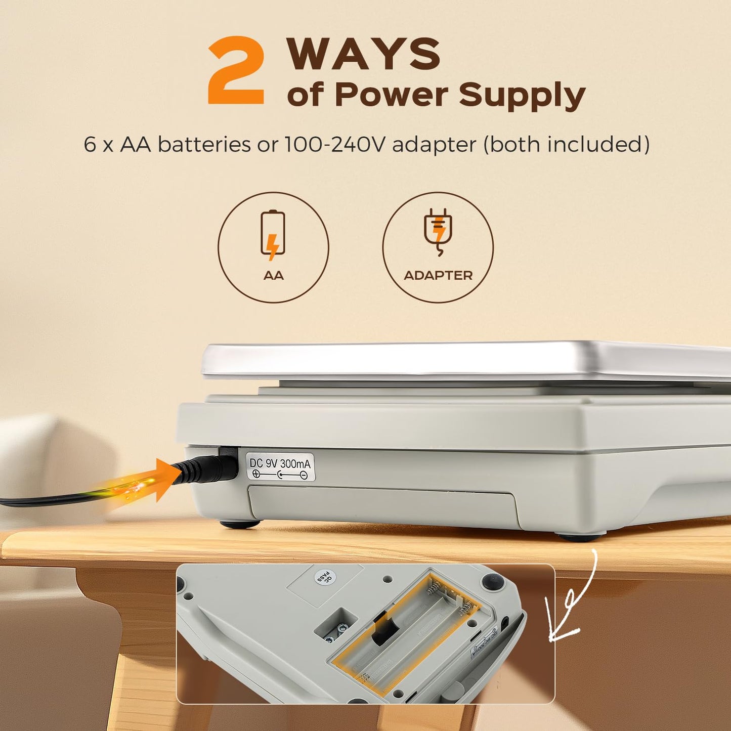 Bonvoisin Digital Food Scale 12lb x 0.002lb Kitchen Scale Weight Ounces and Grams Percentage Weighing Baking Scale for Cooking, Baking, Candle Soap Making, with Stainless Steel Platter