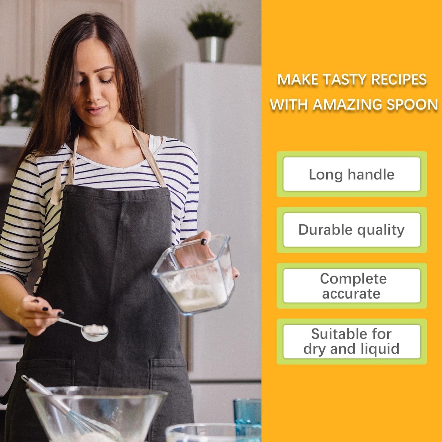 2PCS 1 Tsp(1/3tbsp, 1/6oz, 5ml) Single Measuring Spoon, Stainless Steel Individual Measure Scoop Only