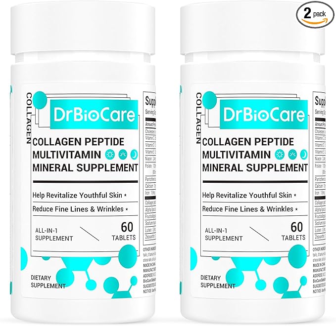 Collagen Peptides for Women, Beauty Vitamin & Mineral Supplement,Contains Vitamin D3, Probiotics for Women & Collagen Peptides,Vitamin B Complex,Vitamin E 120 Tablets