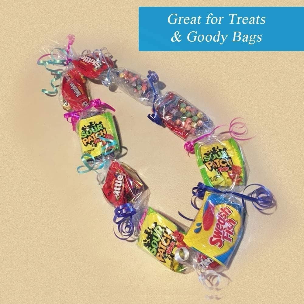 JOYIT 50' Long X 35” Wide Clear Cellophane Wrap Roll - 3 Mil Thicker Cellophane Roll, Clear Bags for Gifts Baskets Wrap, Flower Arts Crafts Food Treats Wrapping