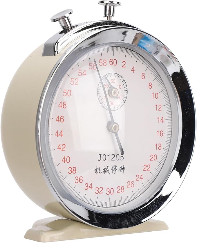 Mechanical Stop Watch, J01205 60 Second Sports Chronograph Running Timer for Physical Experiments Running Cycling